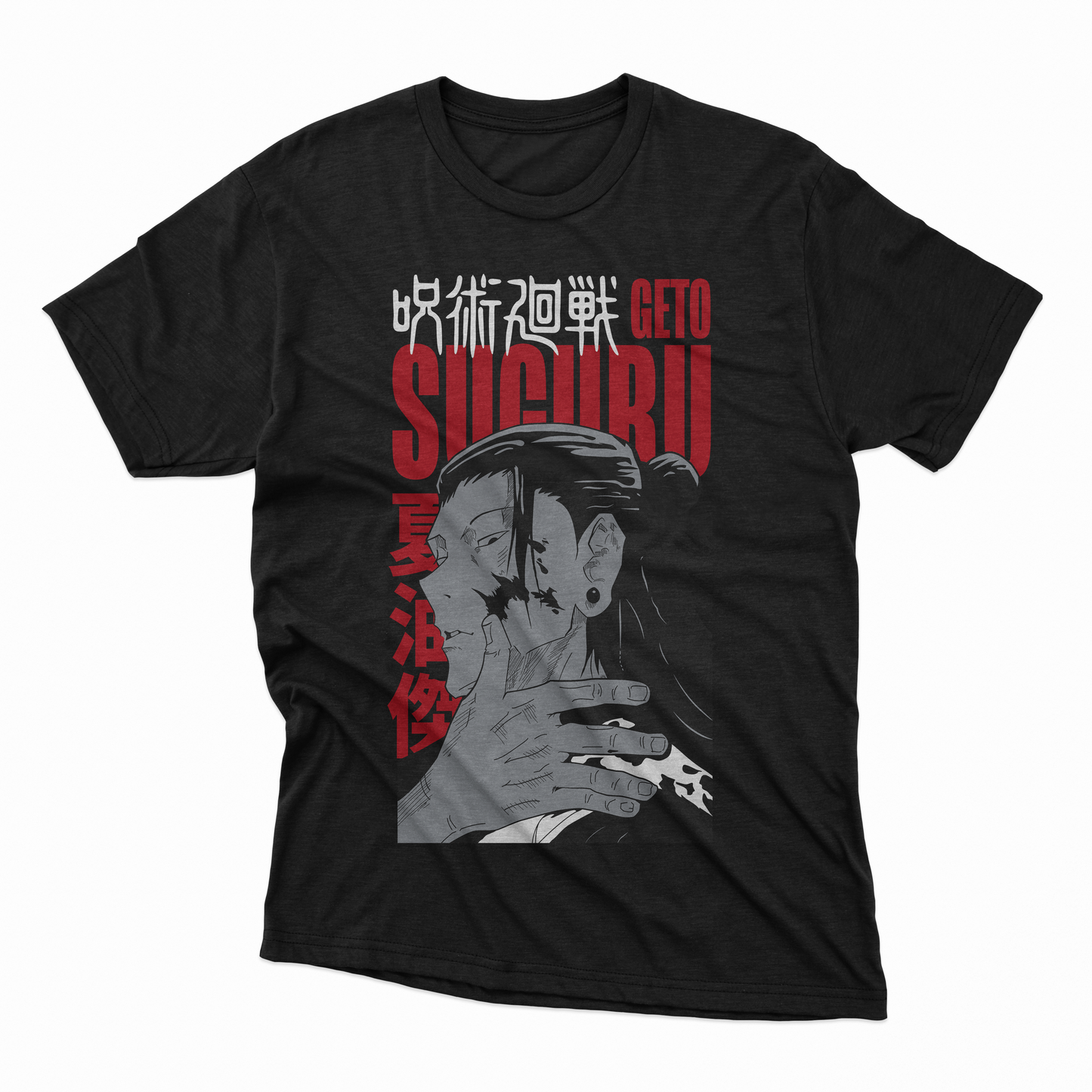 Playera Geto Suguru - D2 (Corte Overzise y Corte Regula)