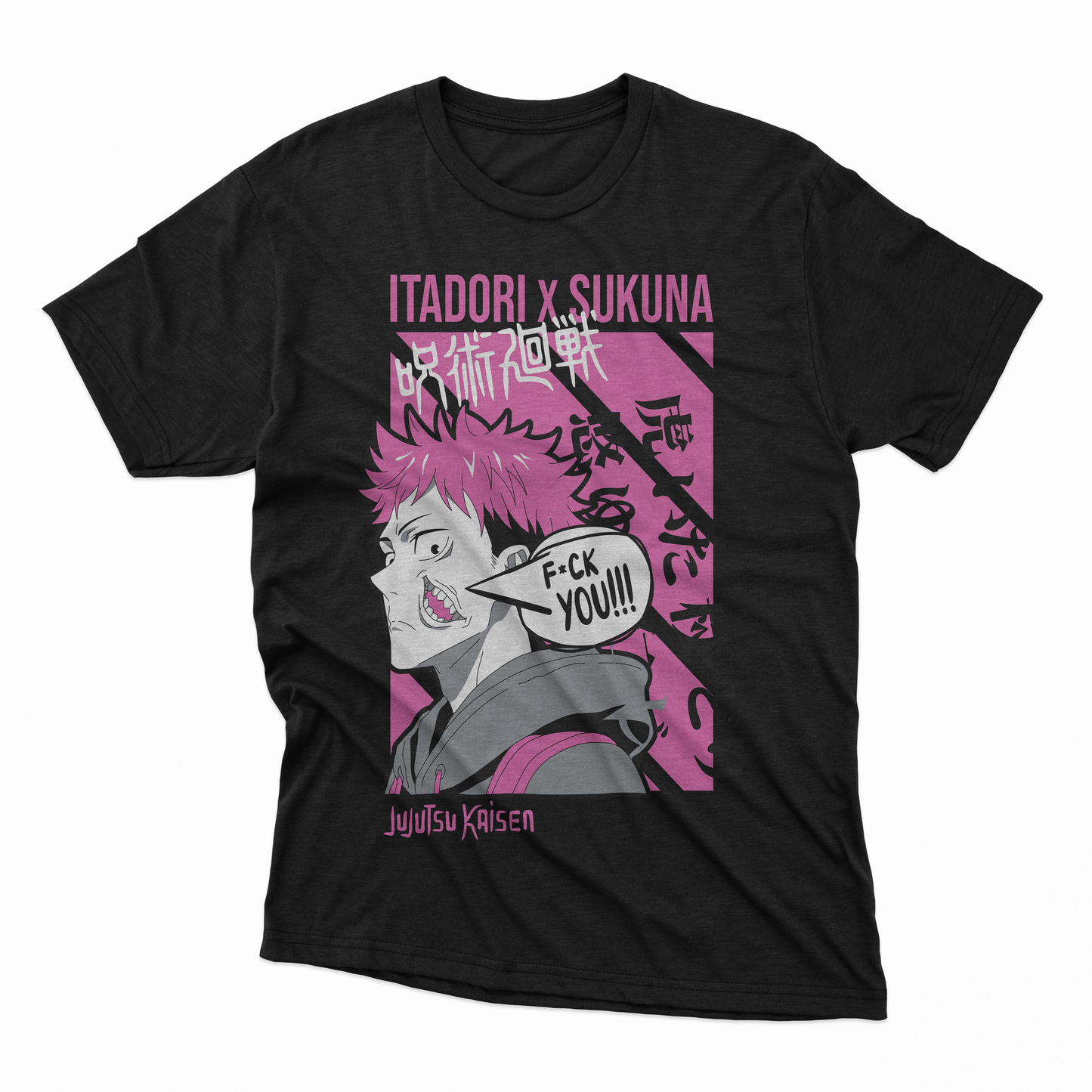 Playera Itadori x Sukuna - D1 (Corte Overzise y Corte Regula)