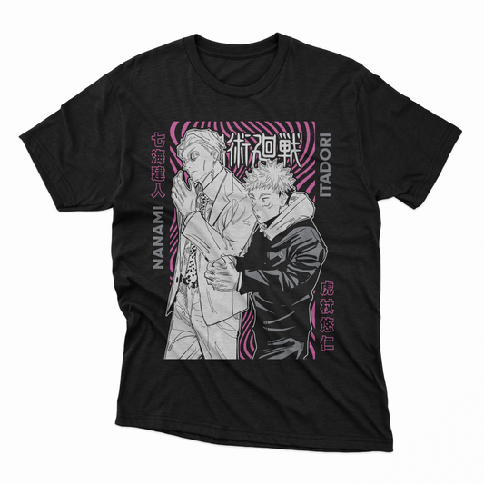 Playera Kento Nanami x Itadori - D1 (Corte Overzise y Corte Regular)