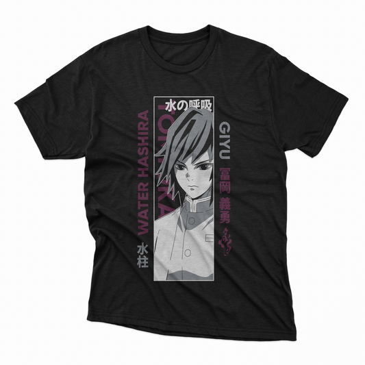 Playera Giyu Tomioka - D2 (Corte Overzise y Corte Regula)