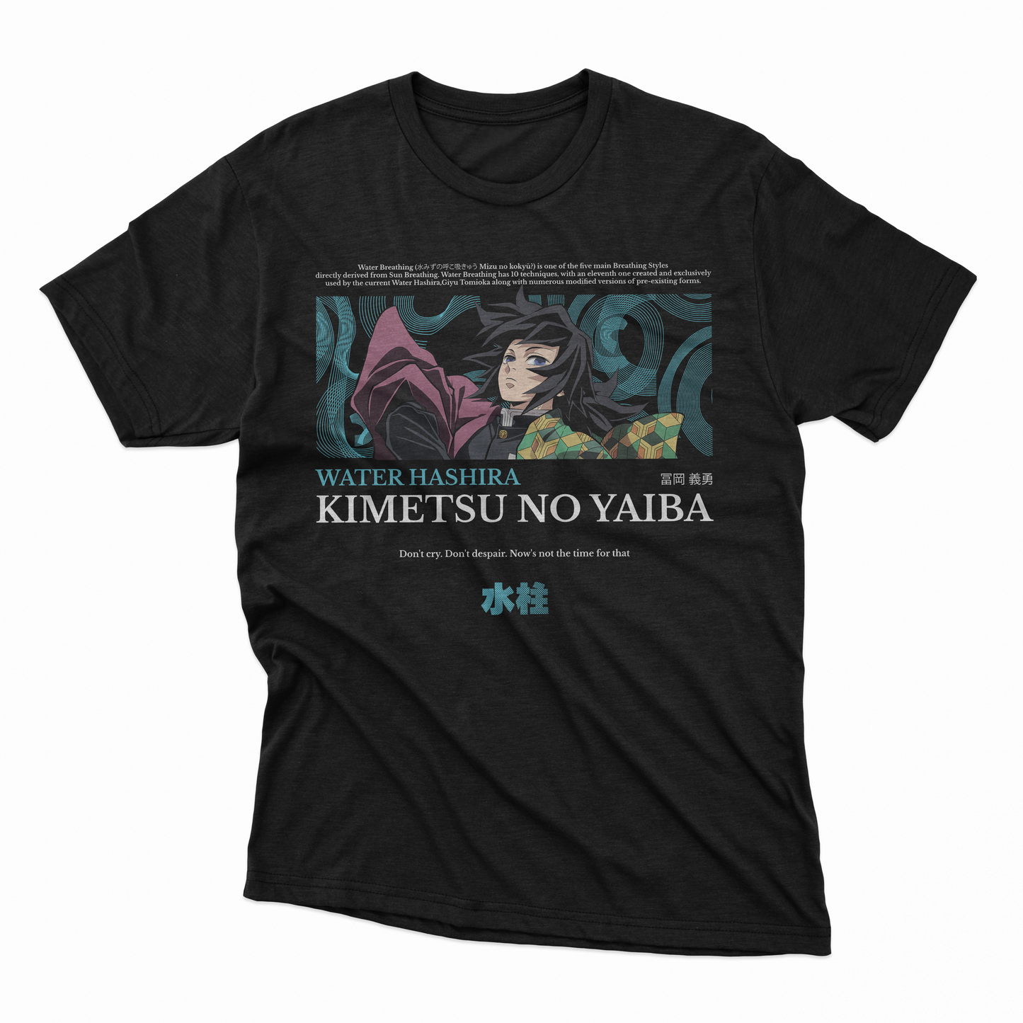 Playera Giyu Tomioka - D1 (Corte Overzise y Corte Regula)