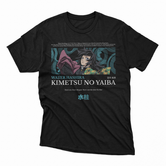 Playera Giyu Tomioka - D1 (Corte Overzise y Corte Regula)