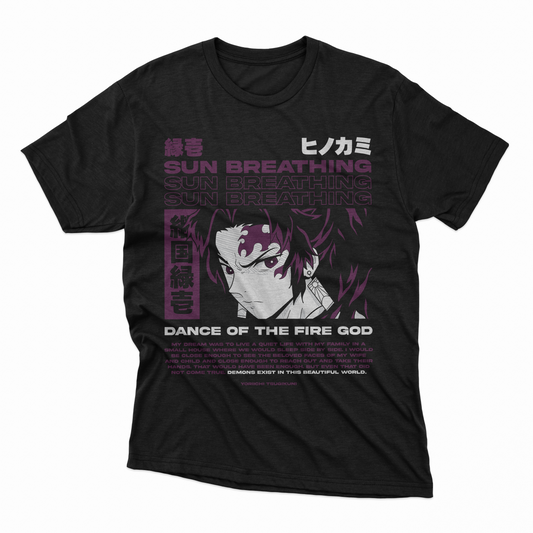 Playera Yoriichi Tsugikuni - D1 (Corte Overzise y Corte Regula)