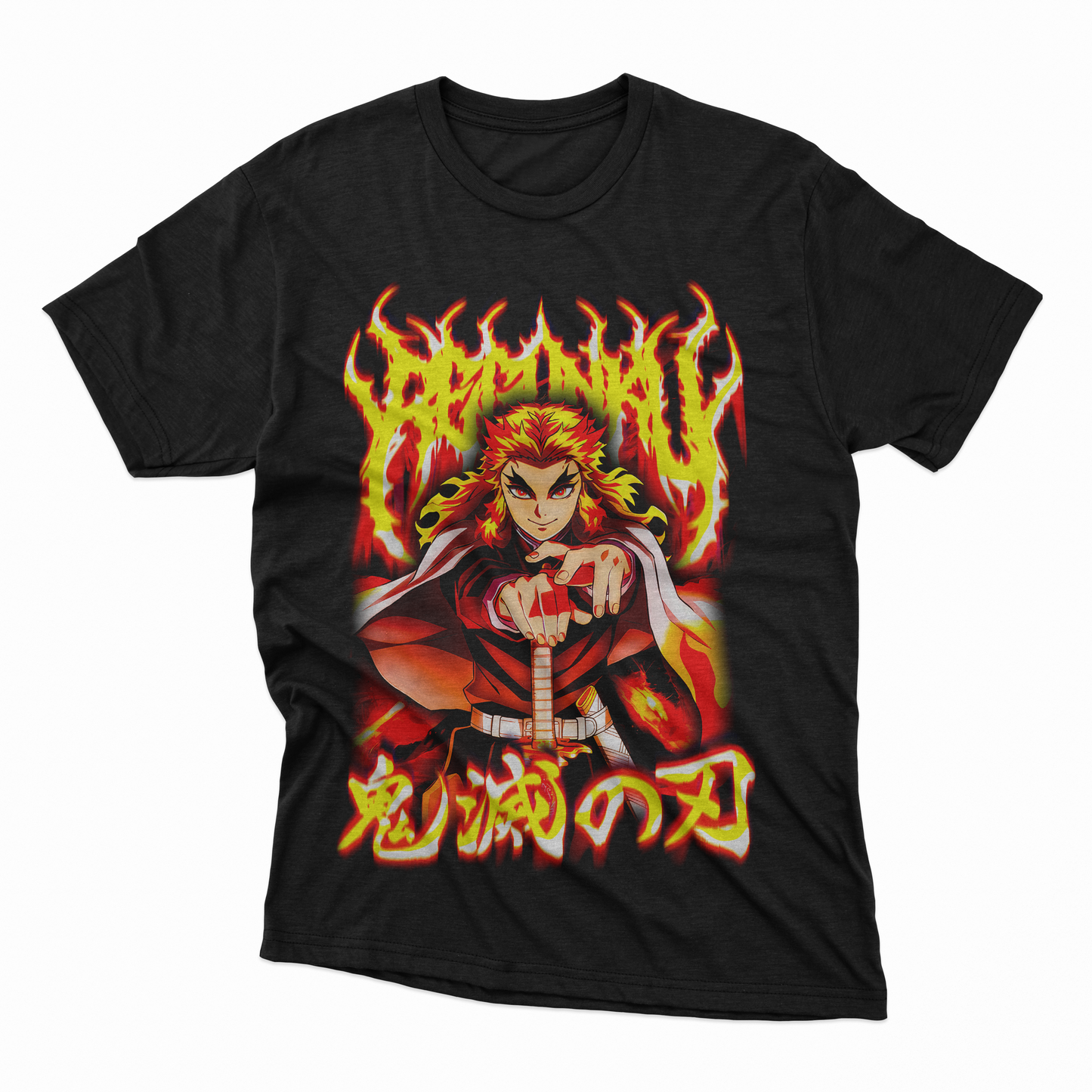 Playera Rengoku - D1 (Corte Overzise y Corte Regula)