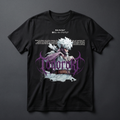 Playera negra KIRA CASES diseño Dabi (Toya Todoroki), My Hero Academia, corte regular