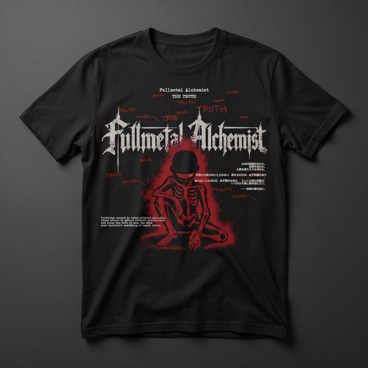 Playera negra KIRA CASES de Fullmetal Alchemist - Fullmetal Alchemist