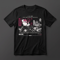 Playera negra KIRA CASES de Yoriichi Tsugikuni - Demon Slayer