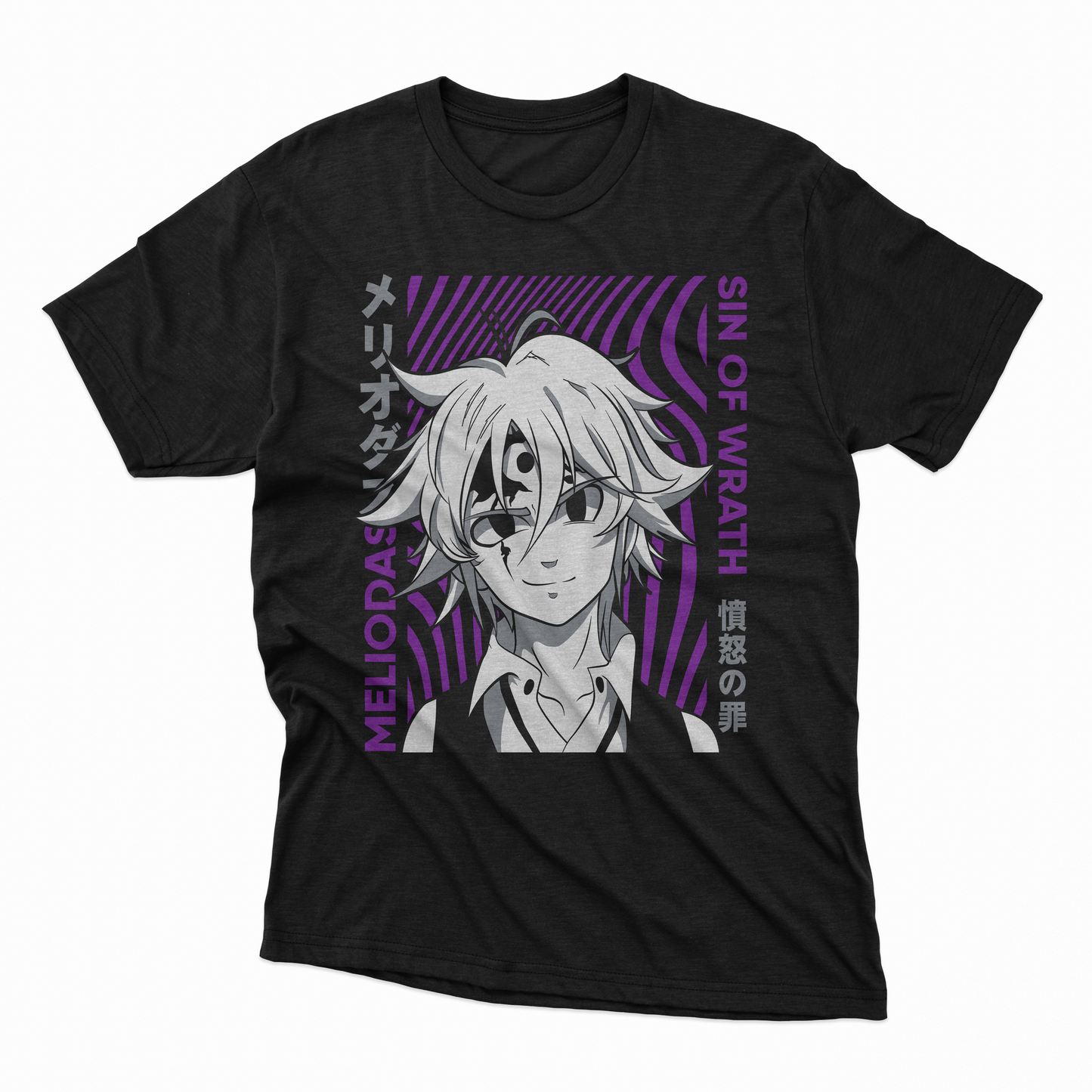 Playera Meliodas - D3 (Corte Overzise y Corte Regular)