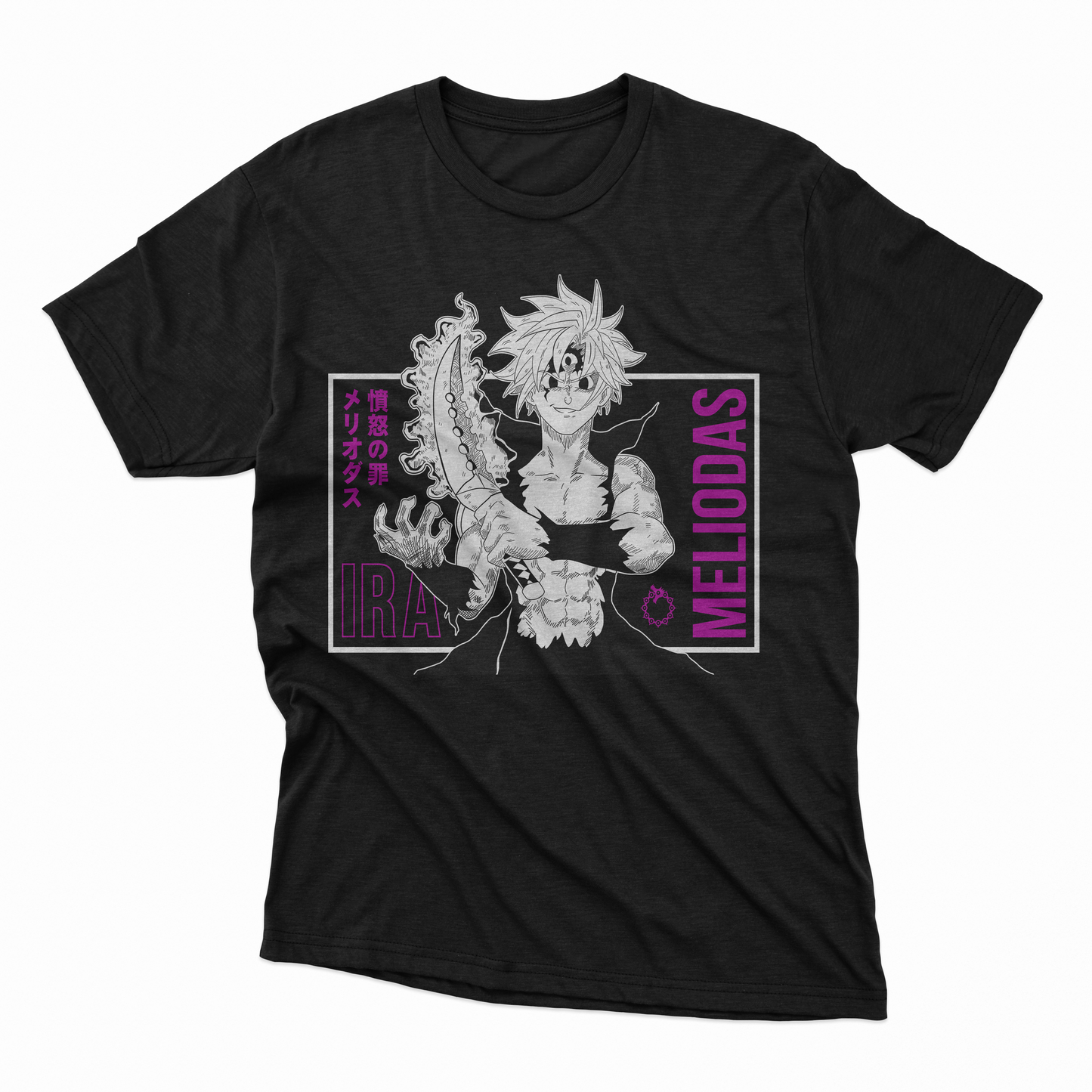 Playera Meliodas - D1 (Corte Overzise y Corte Regular)