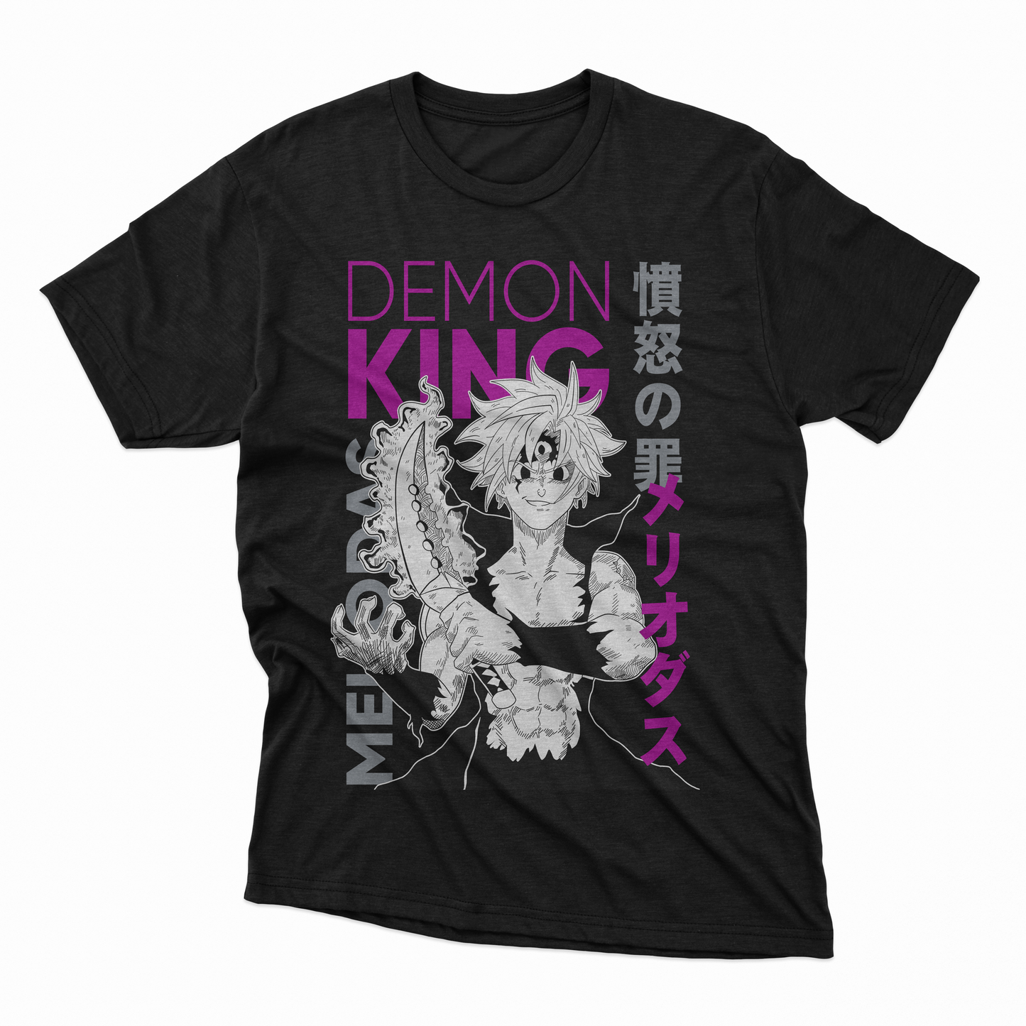 Playera Meliodas - D2 (Corte Overzise y Corte Regular)