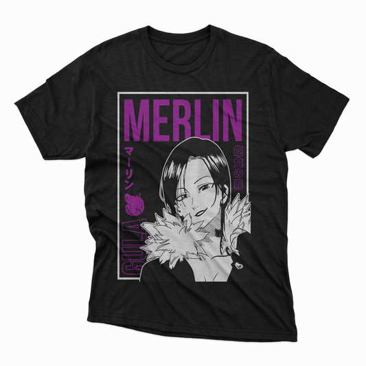 Playera Merlin - D1 (Corte Overzise y Corte Regular)