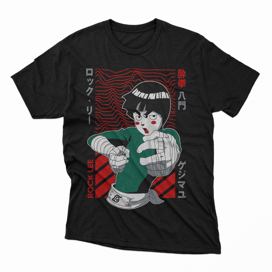 Playera Rock Lee - D2 (Corte Overzise y Corte Regular)