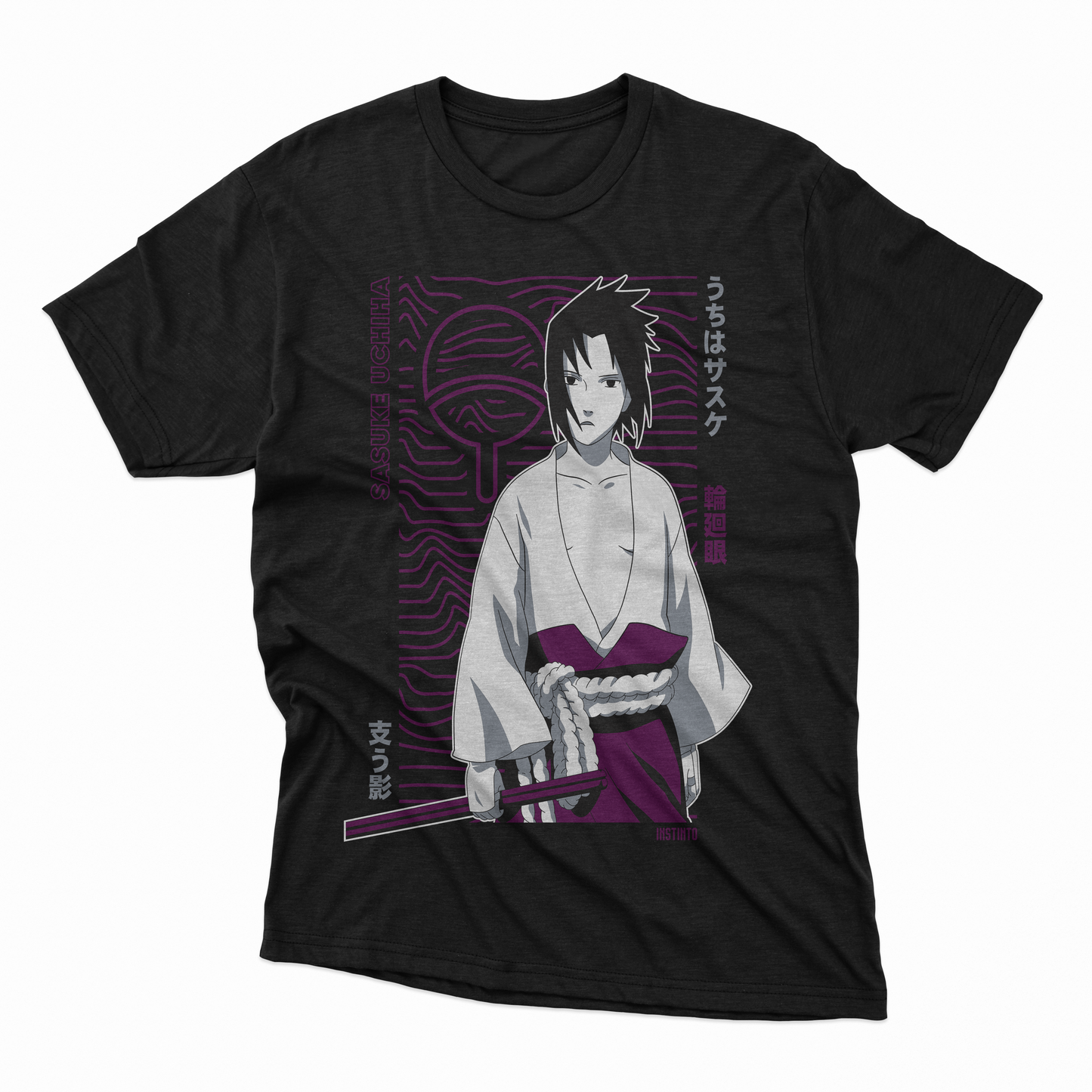 Playera Sasuke - D4 (Corte Overzise y Corte Regular)