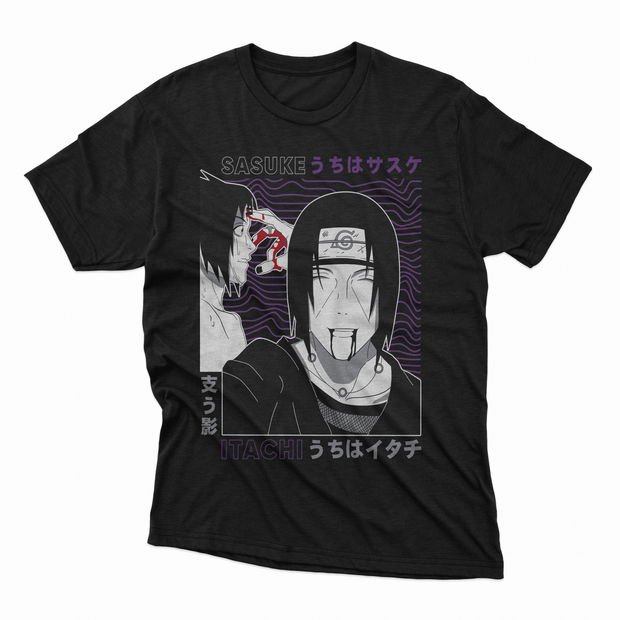 Playera Sasuke x Itachi - D1 (Corte Regular)