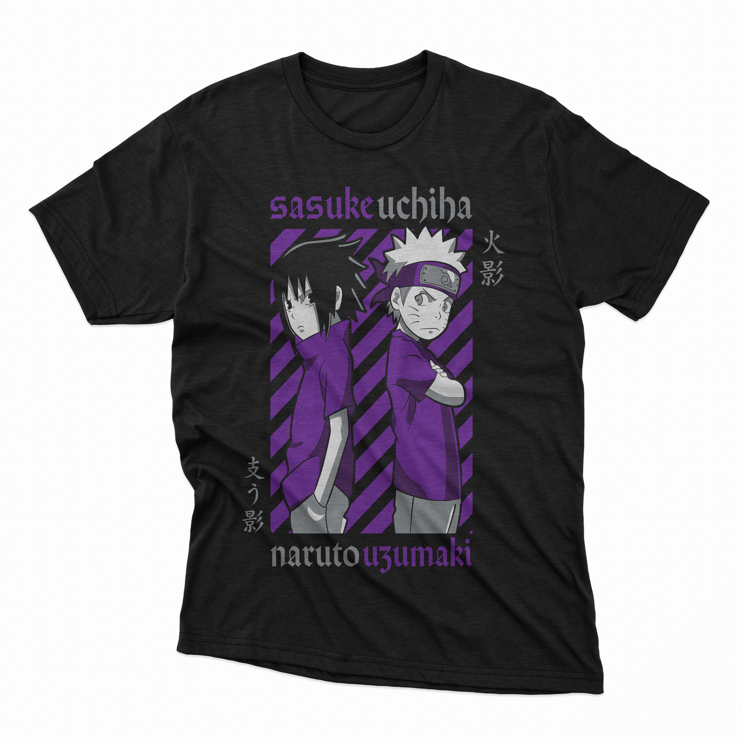 Playera Sasuke x Naruto - D1 (Corte Overzise y Corte Regular)