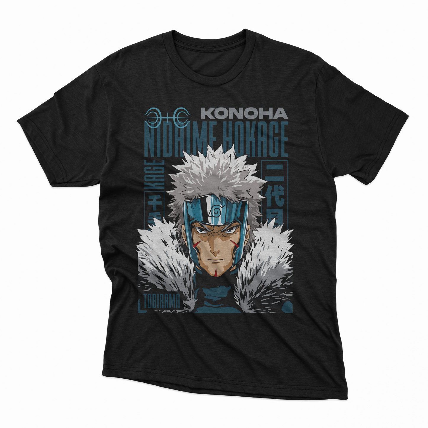 Playera Tobirama - D1 (Corte Overzise y Corte Regular)