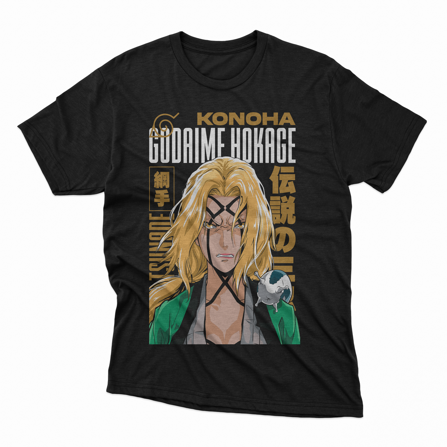 Playera Tsunade - D1 (Corte Overzise y Corte Regular)