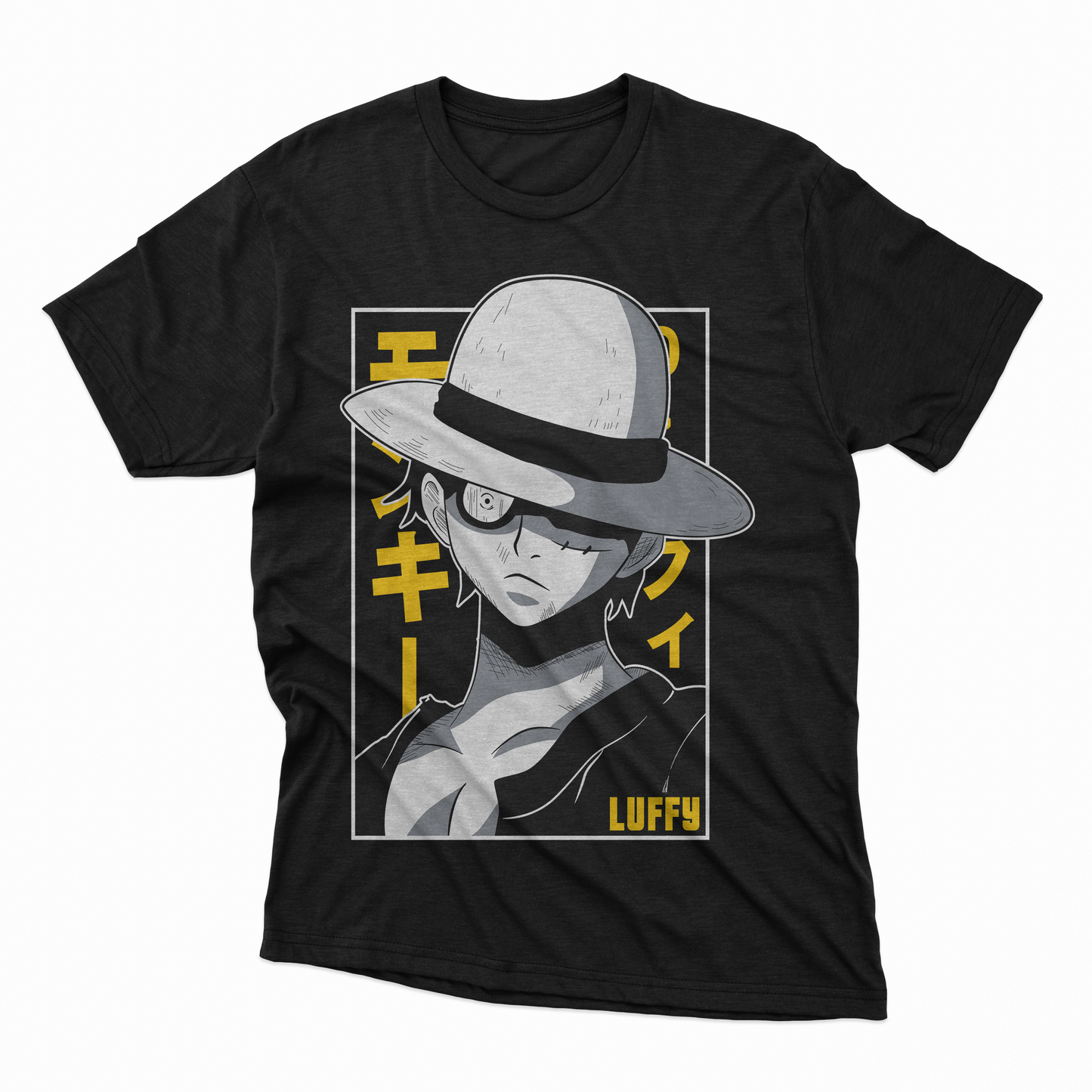 Playera Luffy - D12 (Corte Overzise y Corte Regular)