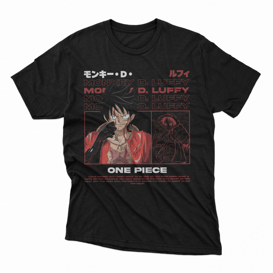 Playera Luffy - D13 (Corte Overzise y Corte Regular)