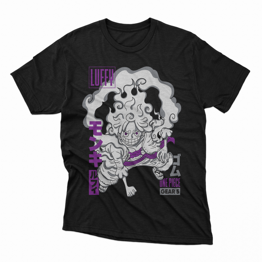 Playera Luffy - D5 (Corte Overzise y Corte Regular)