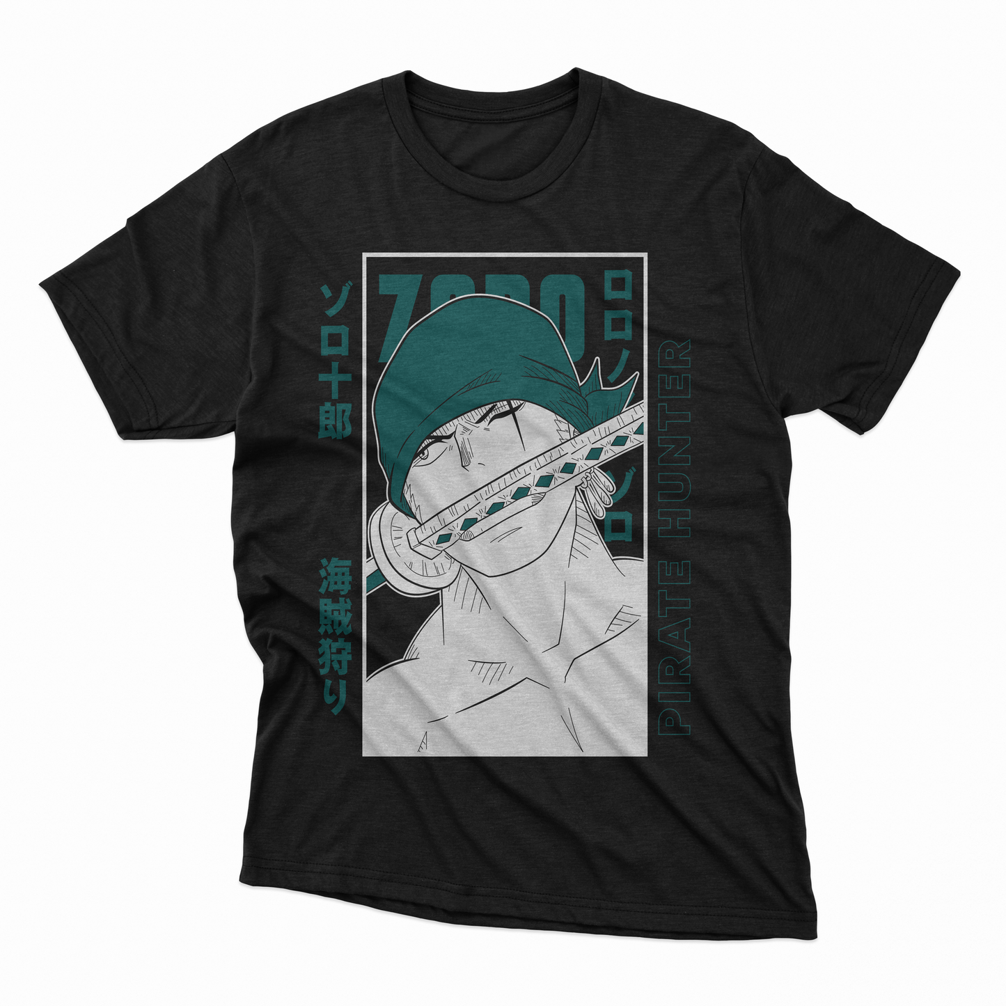 Playera Zoro - D7 (Corte Overzise y Corte Regular)