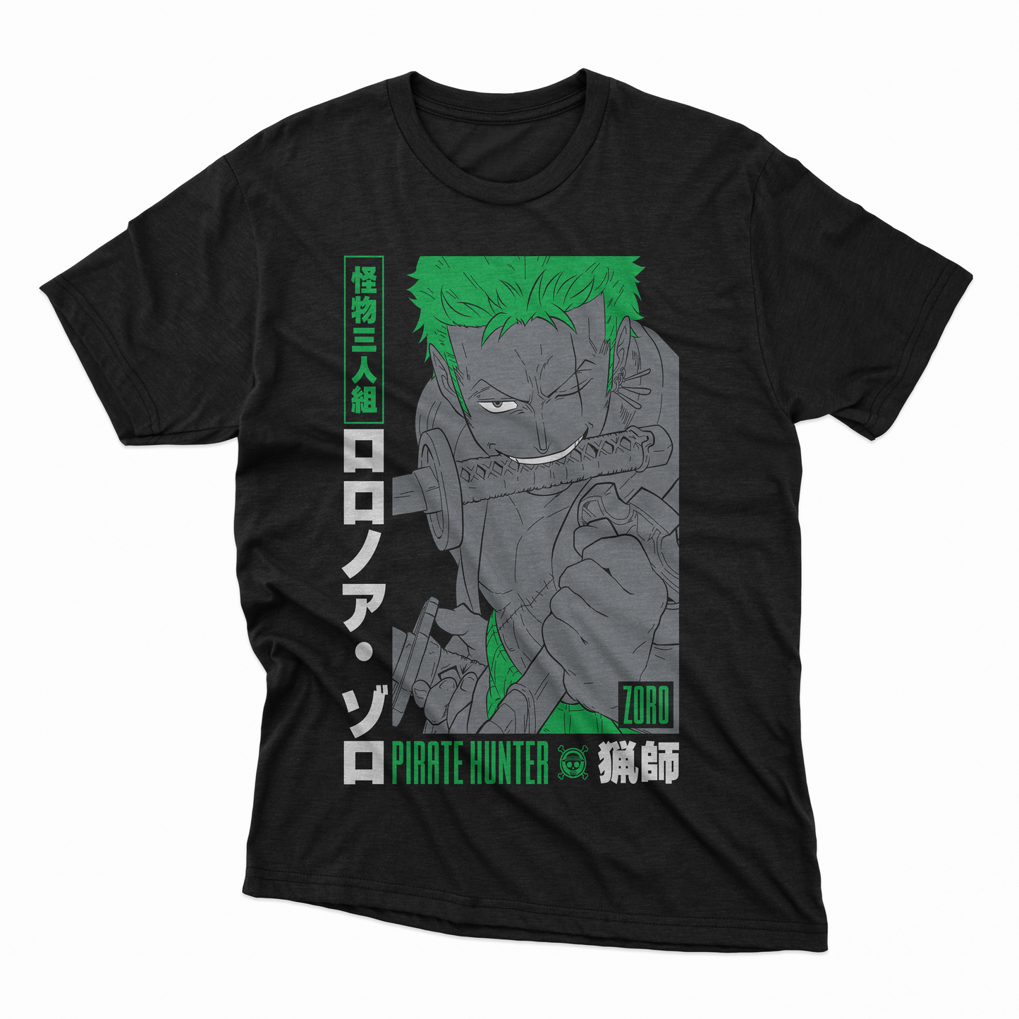 Playera Zoro - D6 (Corte Overzise y Corte Regular)