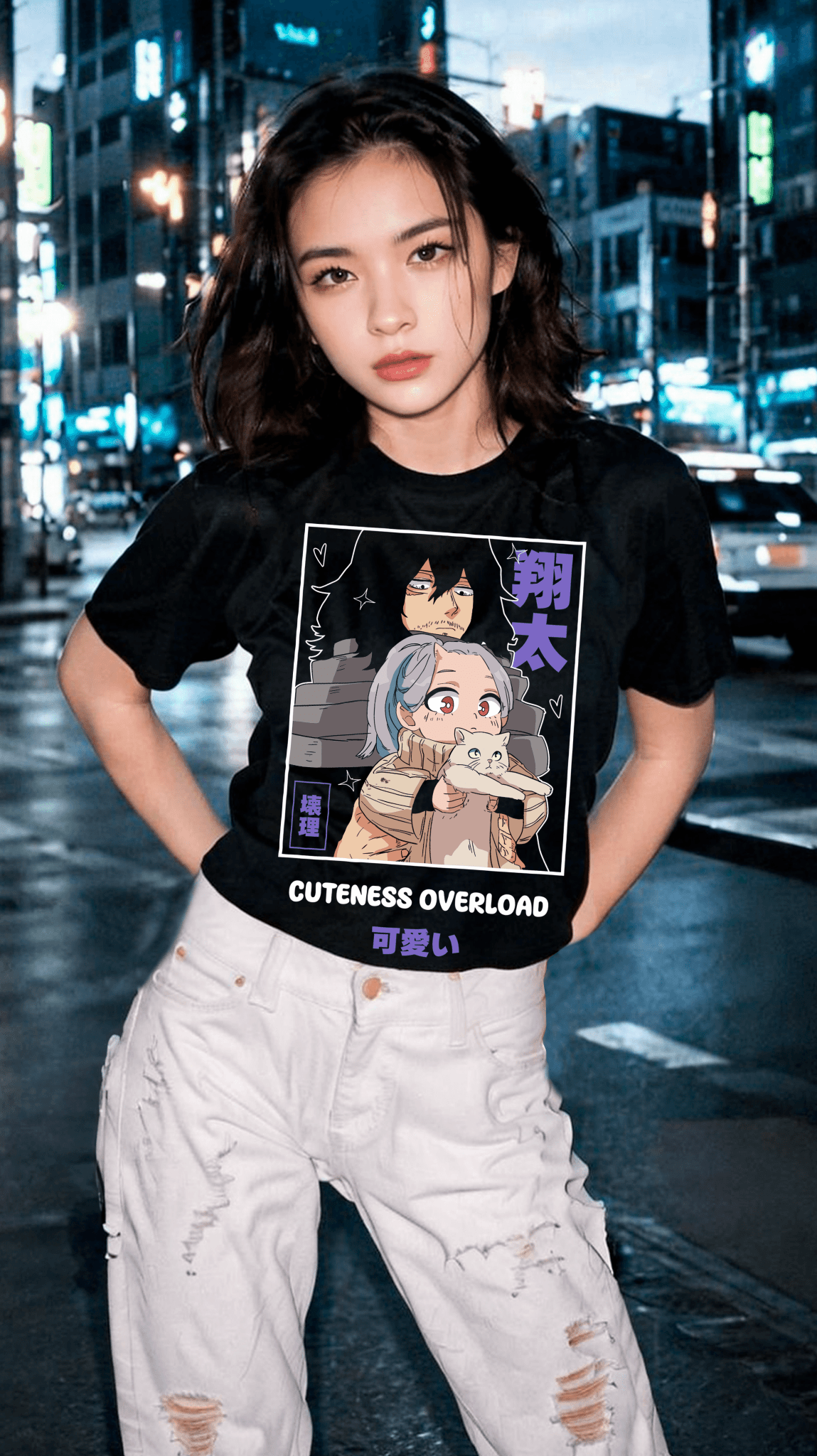 Playera Aizawa x Eri - D1 Corte Regular - Kiracases by Pulso creativo