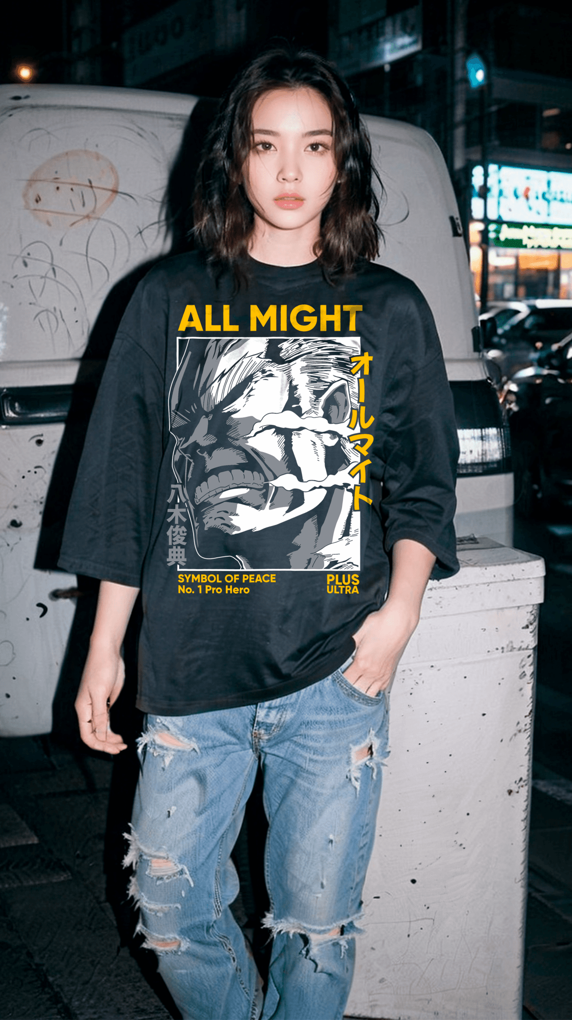 Playera All Might - D3 Corte Regular - Kiracases by Pulso creativo