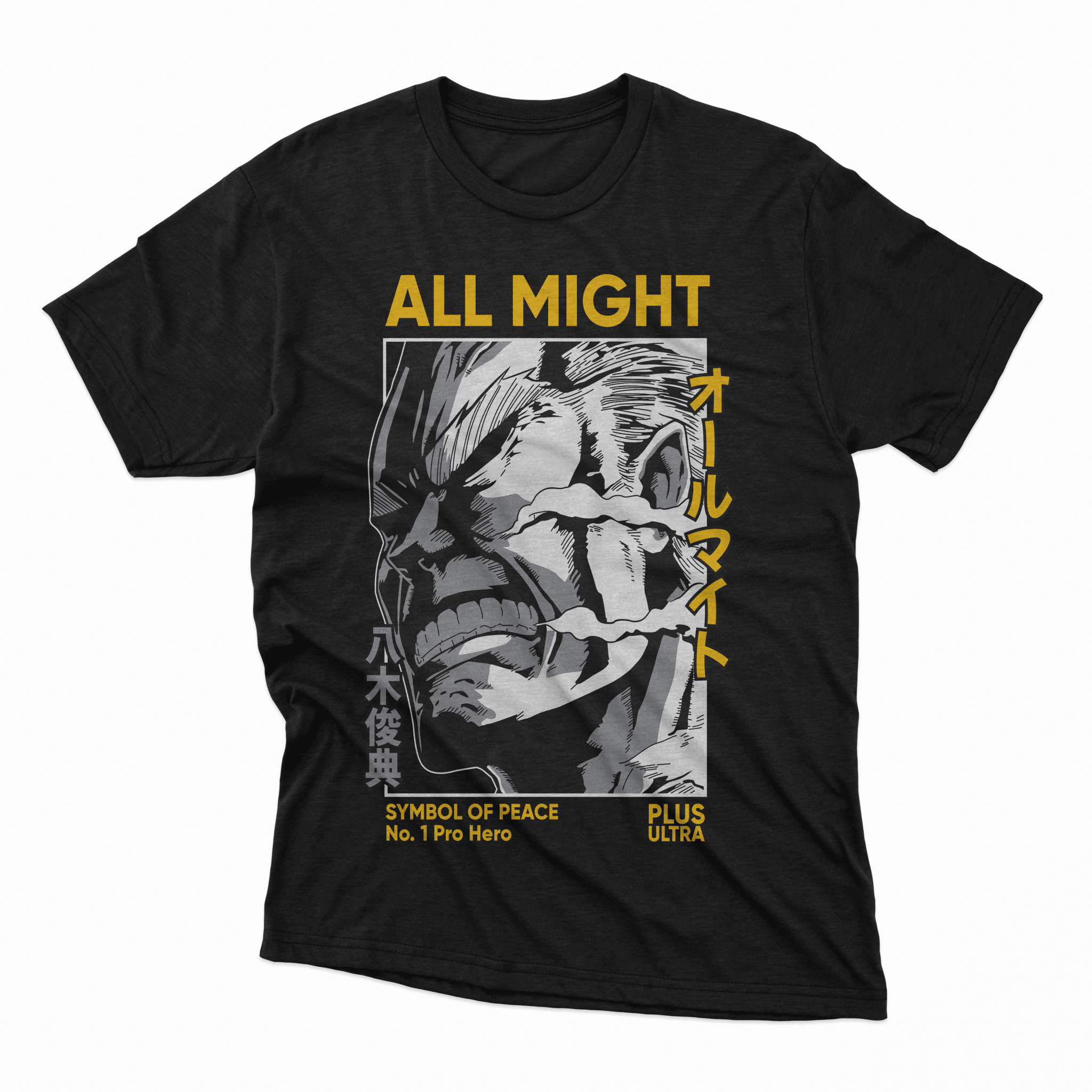 Playera All Might - D3 Corte Regular - Kiracases by Pulso creativo