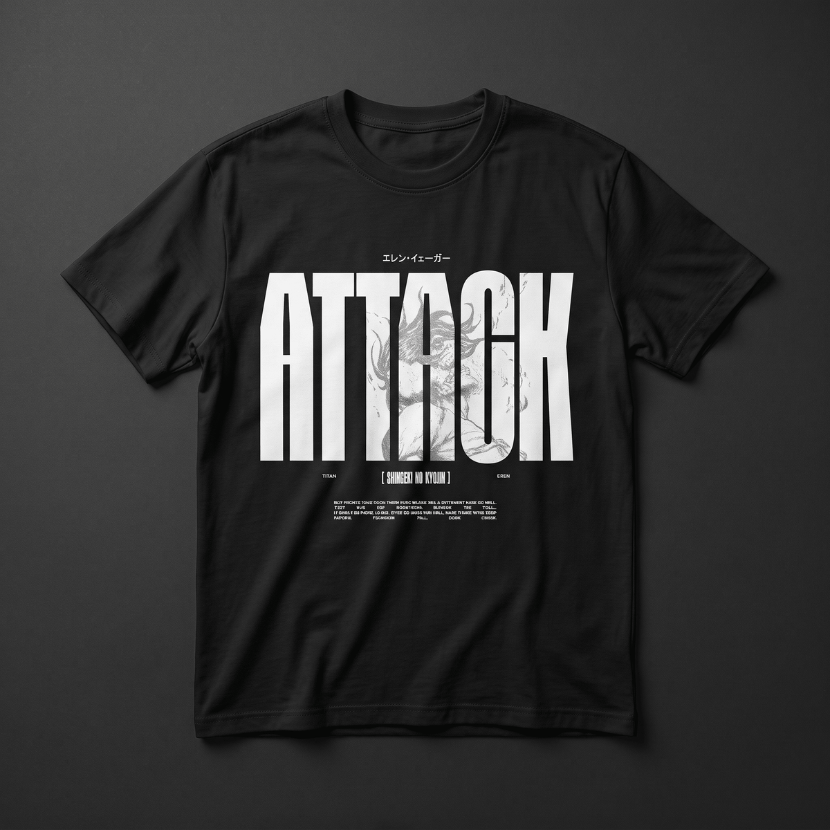 Playera Attack on Titan - Diseño Attack - Kiracases by Pulso creativo