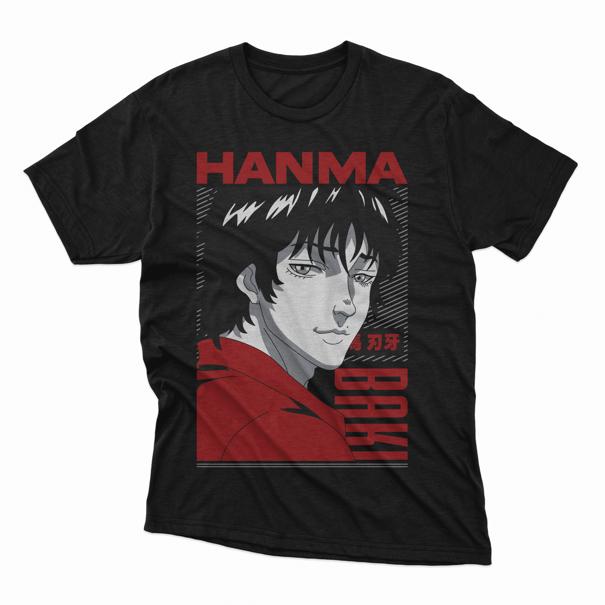 Playera Baki Hanma - D3 (Corte Overzise y Corte Regular) - Kiracases by Pulso creativo