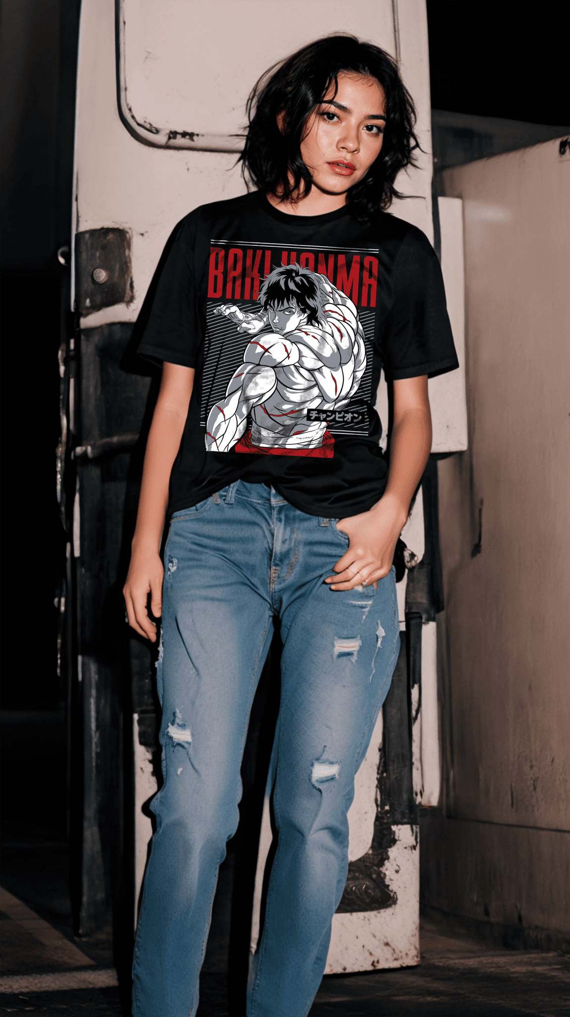 Playera Baki Hanma - D4 (Corte Overzise y Corte Regular) - Kiracases by Pulso creativo