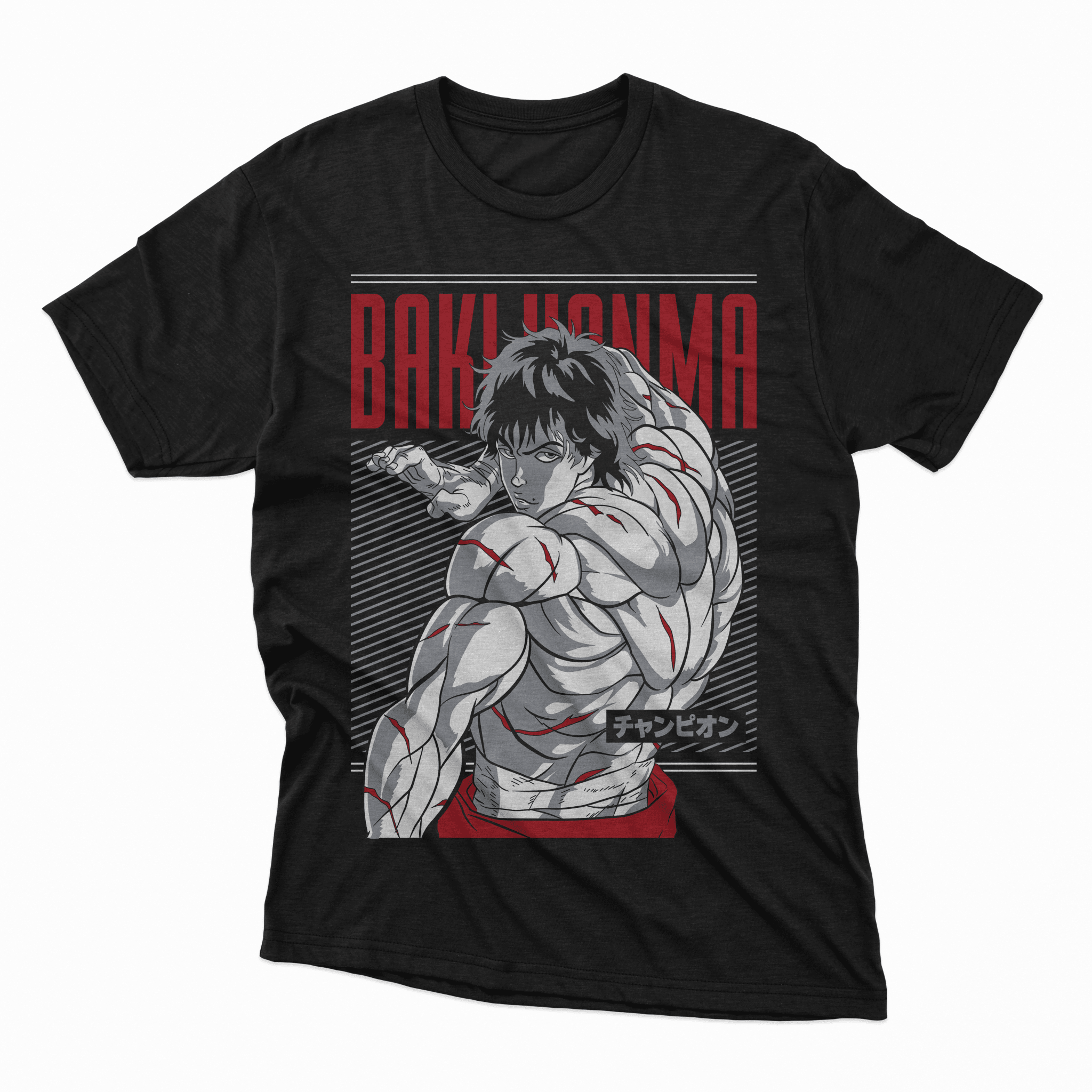 Playera Baki Hanma - D4 (Corte Overzise y Corte Regular) - Kiracases by Pulso creativo