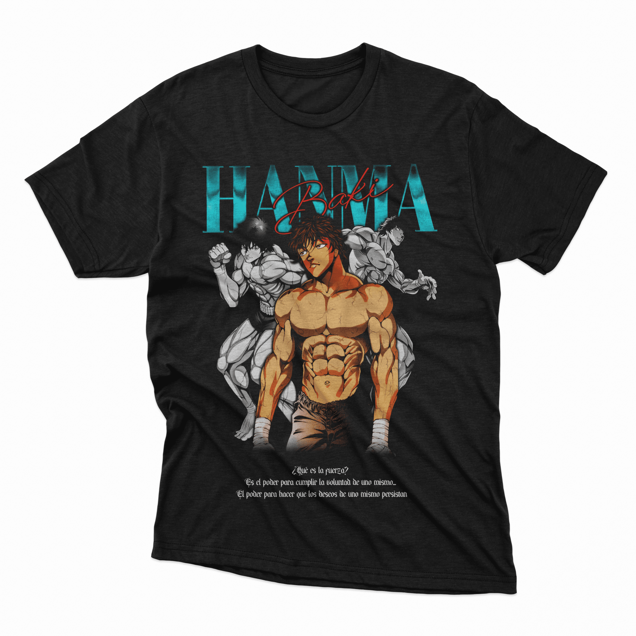 Playera Baki Hanma - D5 Corte Regular - Kiracases by Pulso creativo