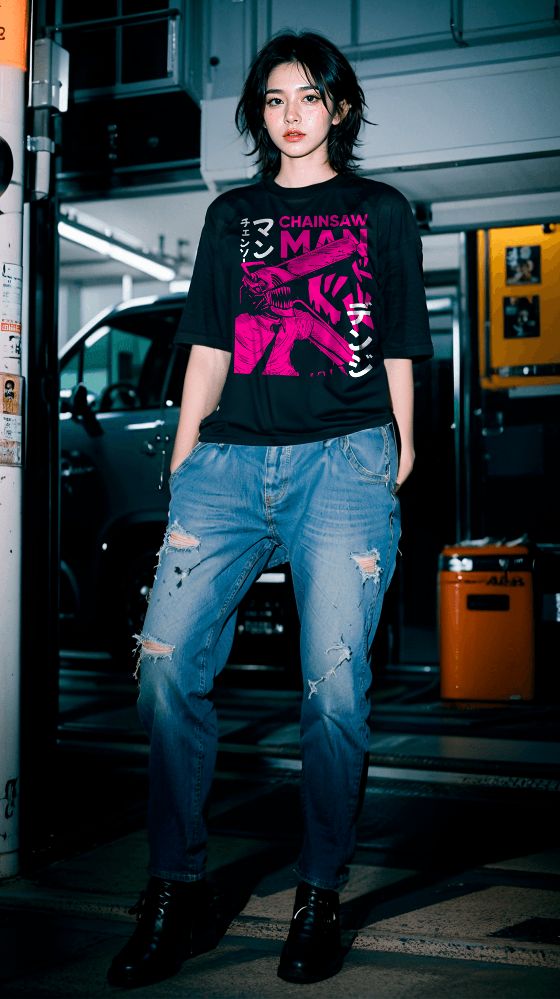 Playera Denji - D2 Corte Regular - Kiracases by Pulso creativo