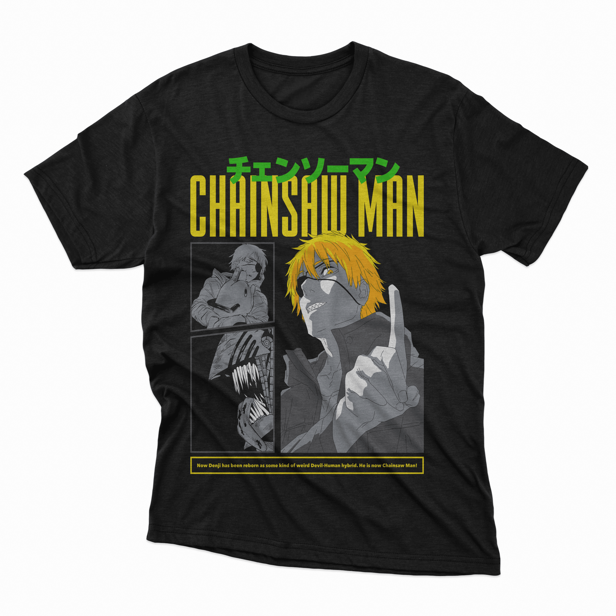 Playera Denji - D6 Corte Regular - Kiracases by Pulso creativo