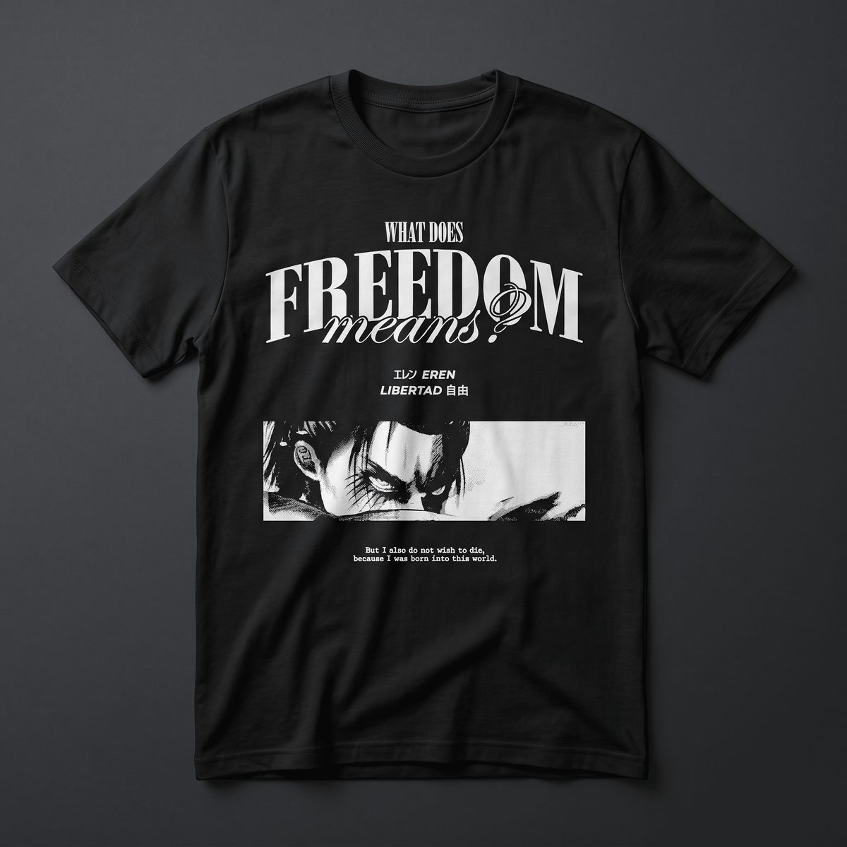 Playera Eren Yeager - Freedom Attack on Titan - Kiracases by Pulso creativo