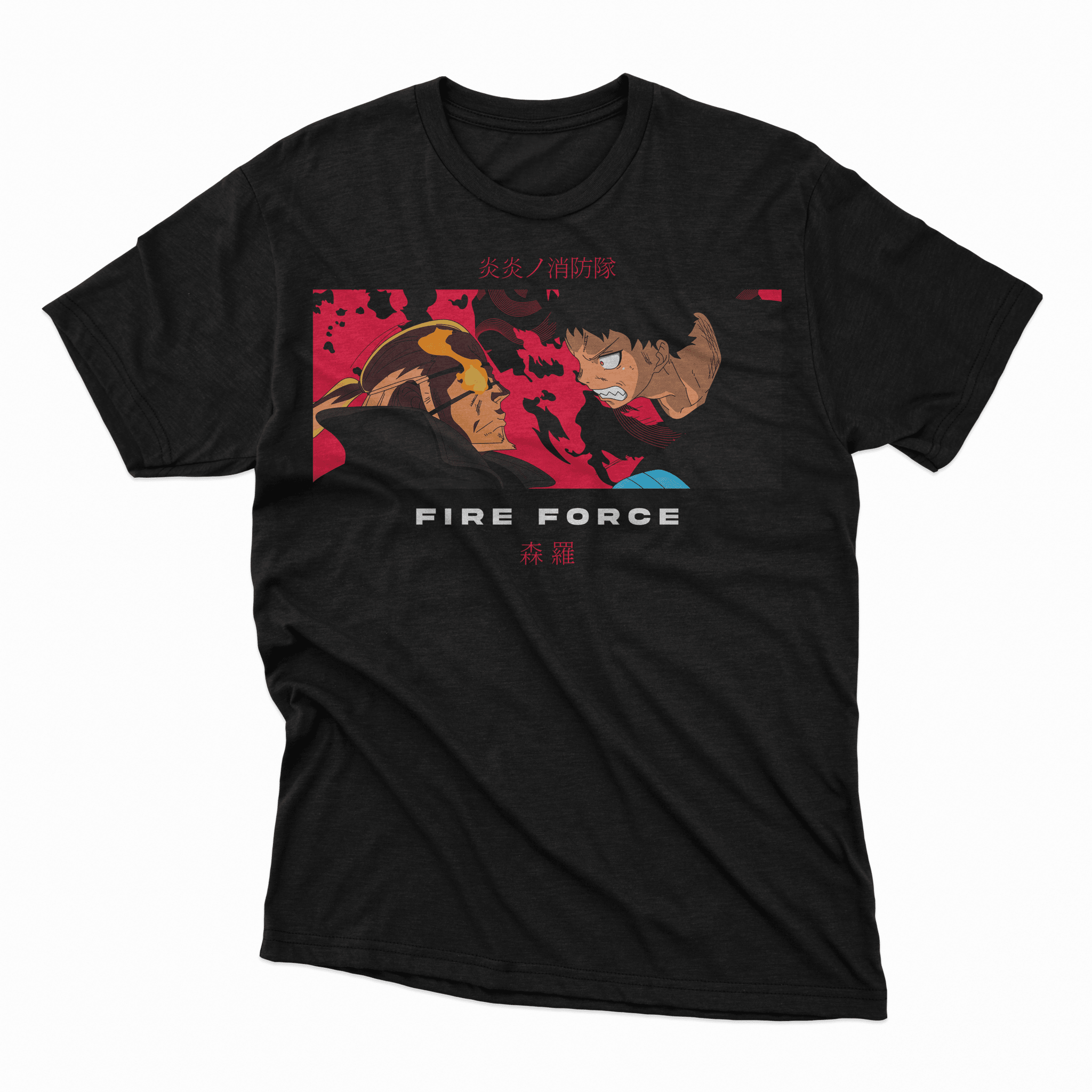 Playera Fire Force - D1 (Corte Overzise y Corte Regular) - Kiracases by Pulso creativo