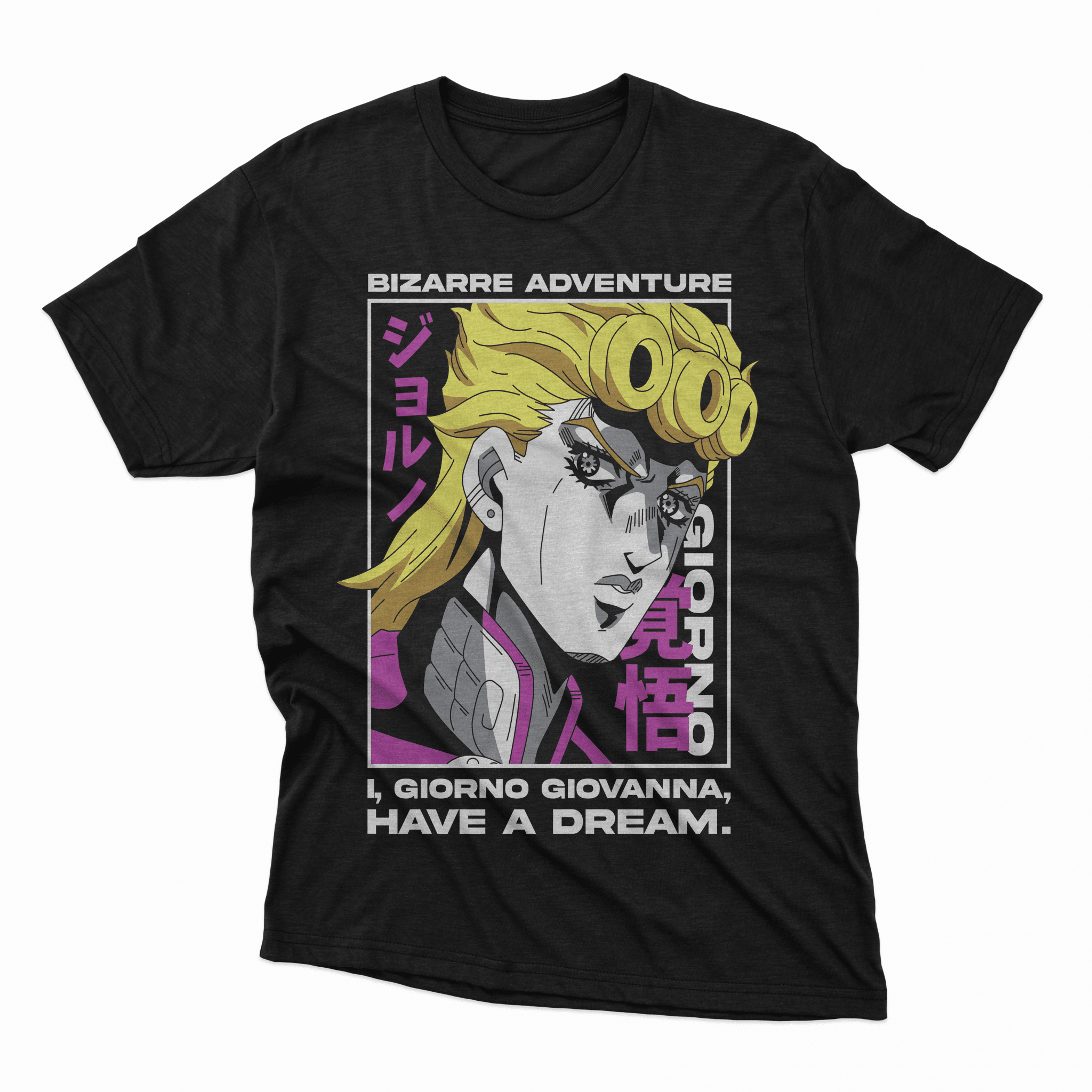 Playera Giorno Giovanna - D1 Corte Regular - Kiracases by Pulso creativo