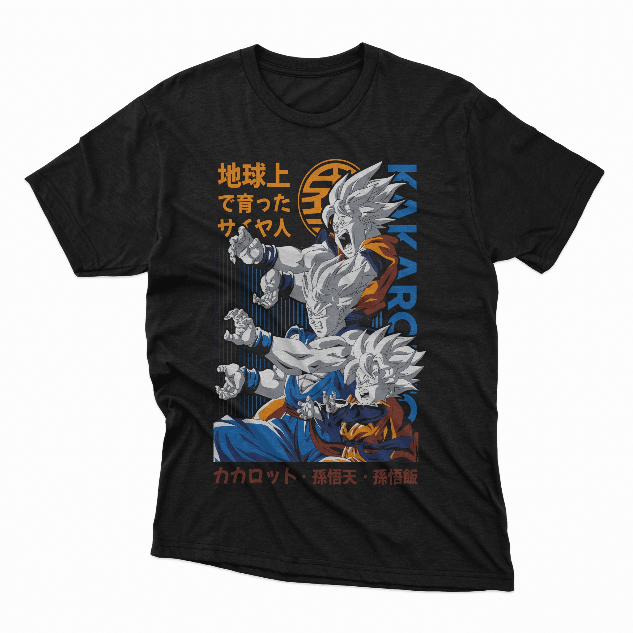 Playera Goku x Gohan x Gottem - D1 Corte Regular - Kiracases by Pulso creativo