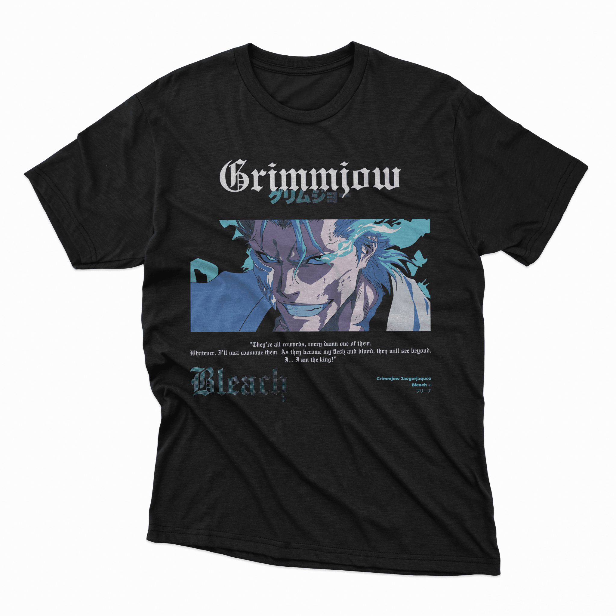 Playera Grimmjow - D1 Corte Regular - Kiracases by Pulso creativo