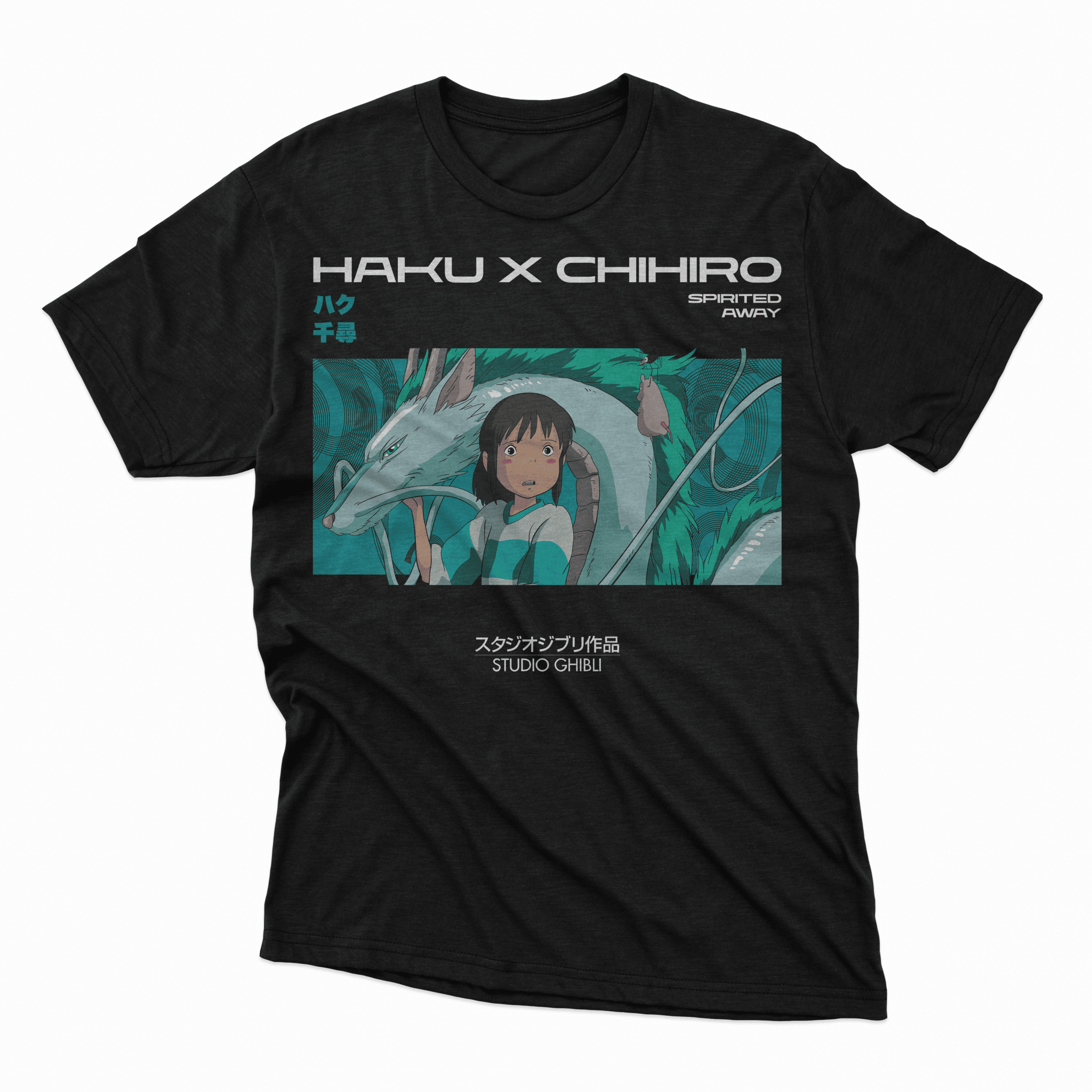 Playera Haku x Chihiro - D1 (Corte Overzise y Corte Regular) - Kiracases by Pulso creativo