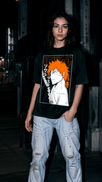 Playera Ichigo - D1 (Corte Overzise y Corte Regular) - Kiracases by Pulso creativo