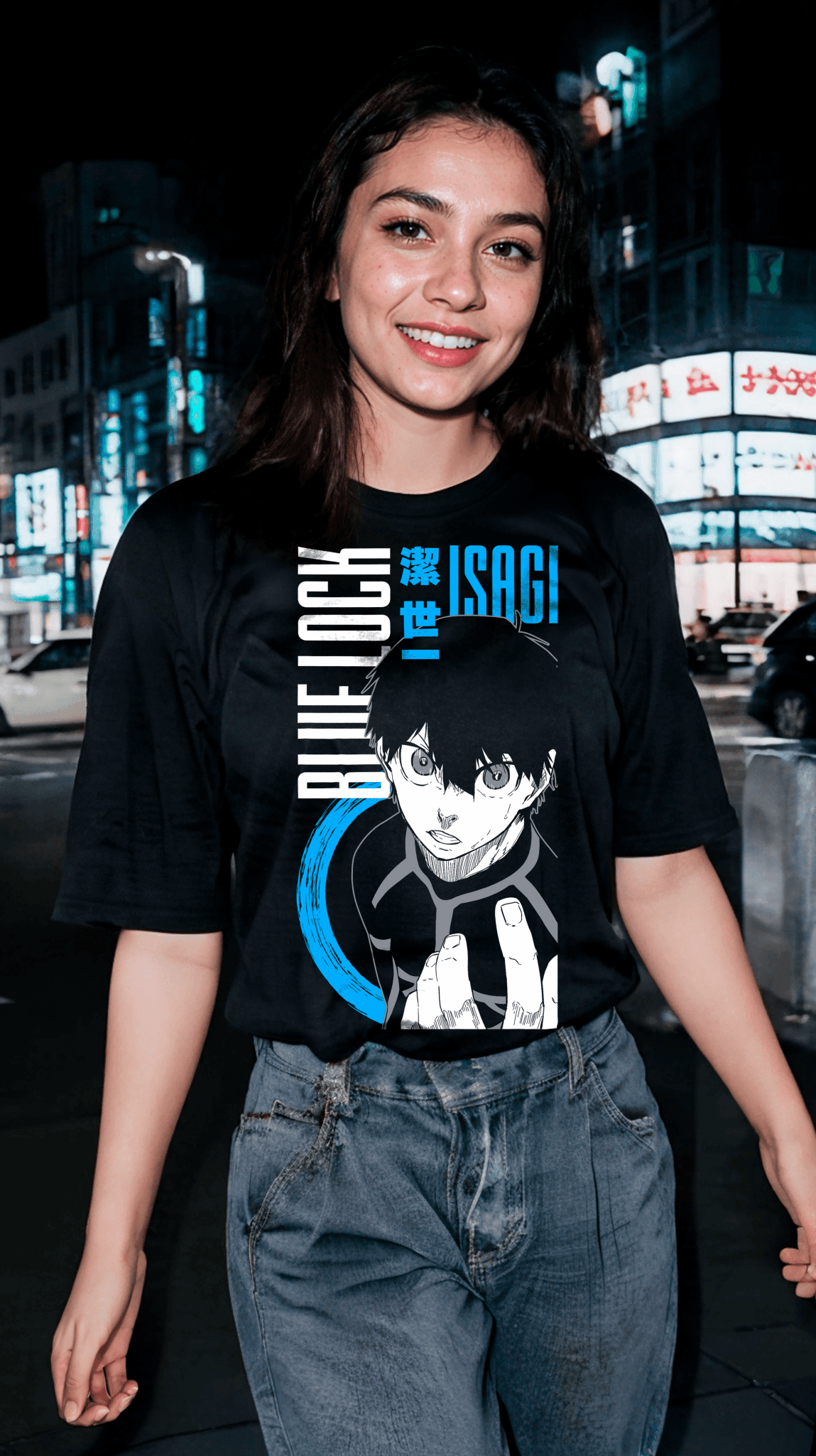 Playera Isagi - D1 (Corte Overzise y Corte Regular) - Kiracases by Pulso creativo