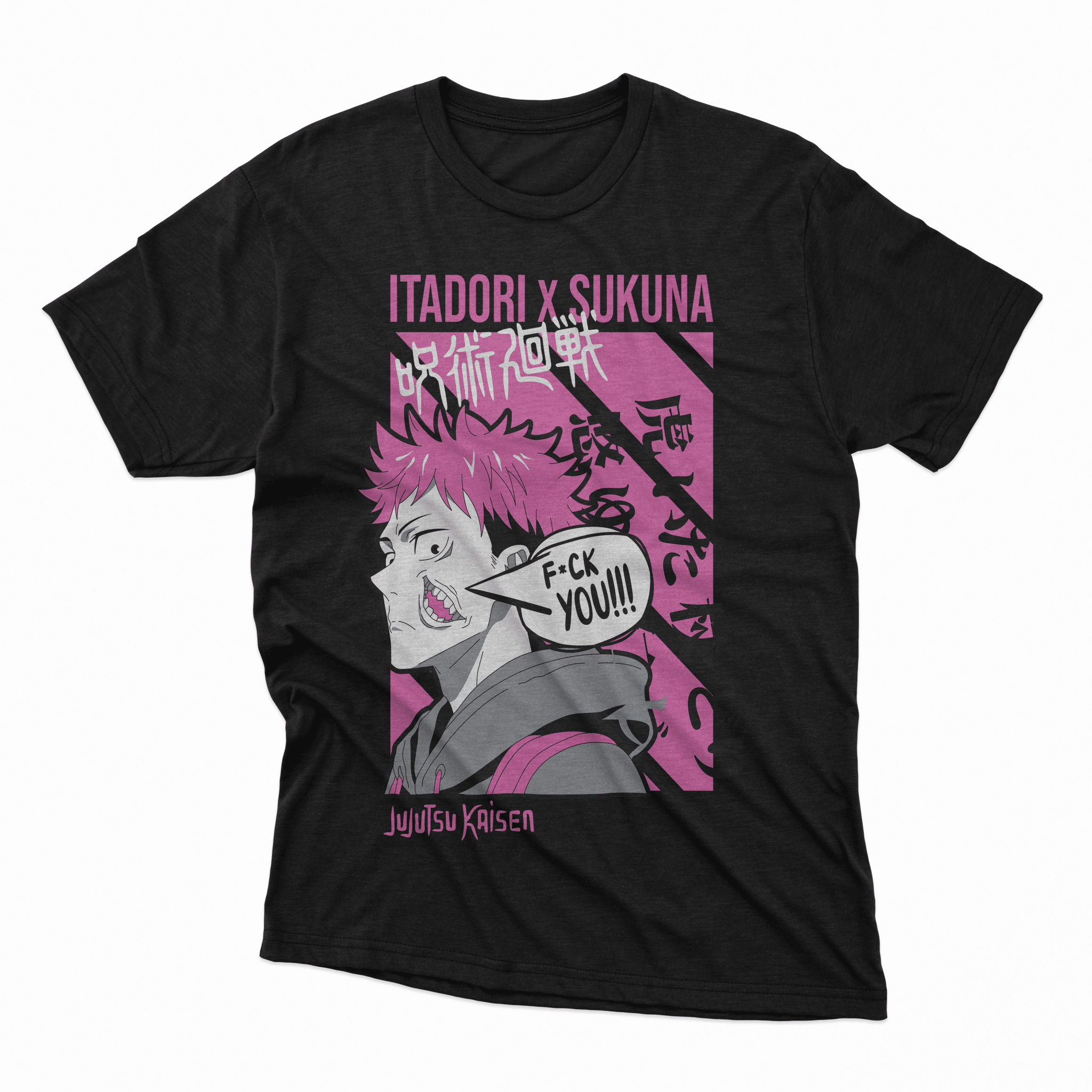 Playera Itadori x Sukuna - D1 Corte Regular - Kiracases by Pulso creativo