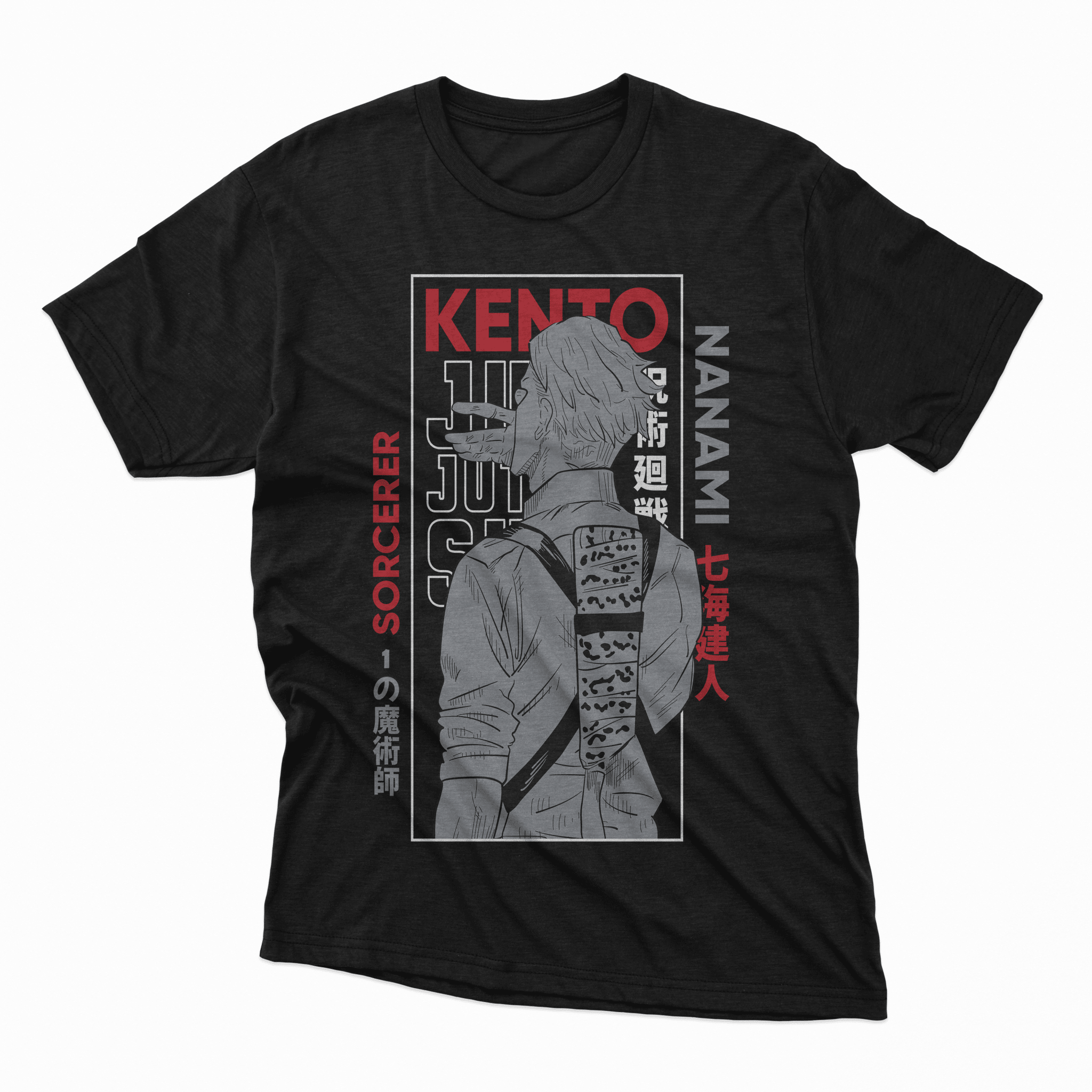 Playera Kento Nanami - D3 Corte Regular - Kiracases by Pulso creativo