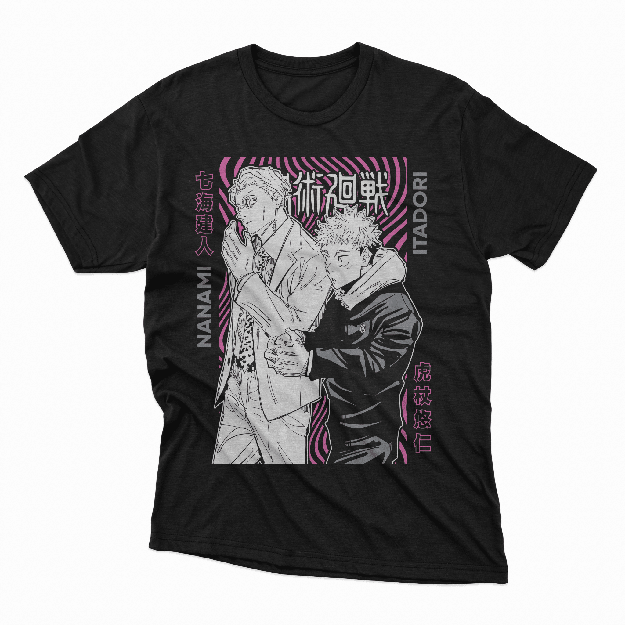 Playera Kento Nanami x Itadori - D1 Corte Regular - Kiracases by Pulso creativo