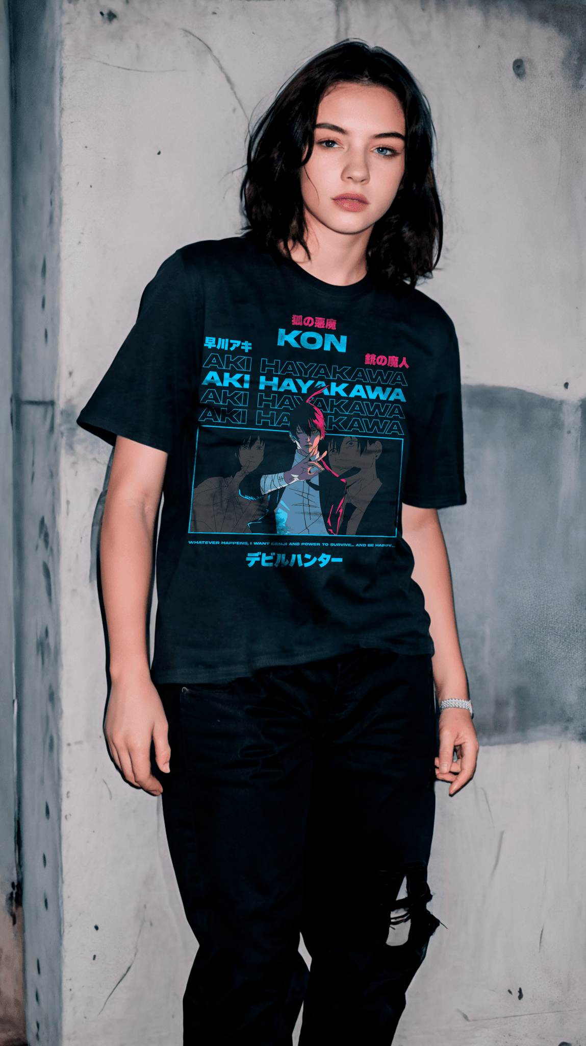 Playera Kon - D1 (Corte Overzise y Corte Regular) - Kiracases by Pulso creativo