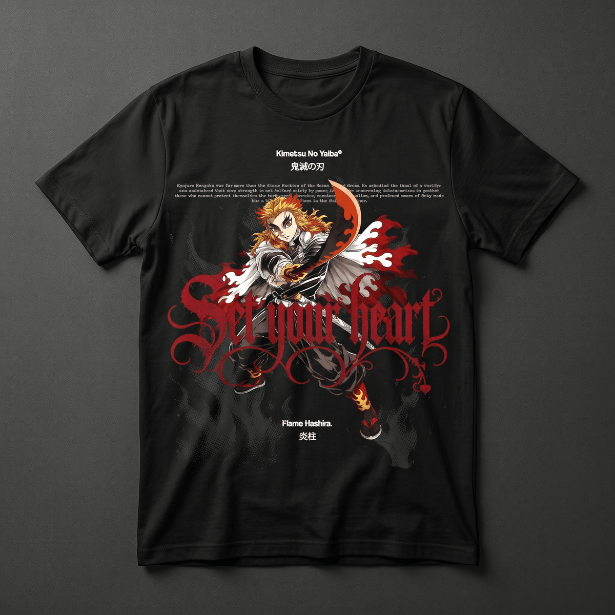 Playera Kyojuro Rengoku - Demon Slayer - Kiracases by Pulso creativo