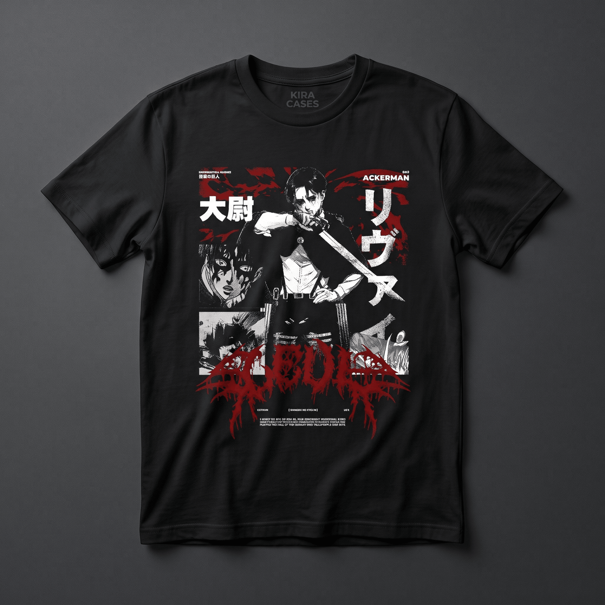 Playera Levi Ackerman - Diseño 4 - Kiracases by Pulso creativo
